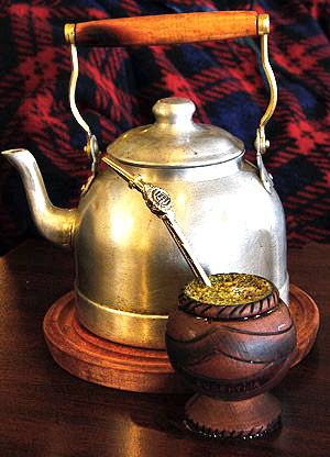 Mate and kettle, Patagonia, Argentina, Chile